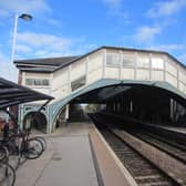 The footbridge at Beverley Station