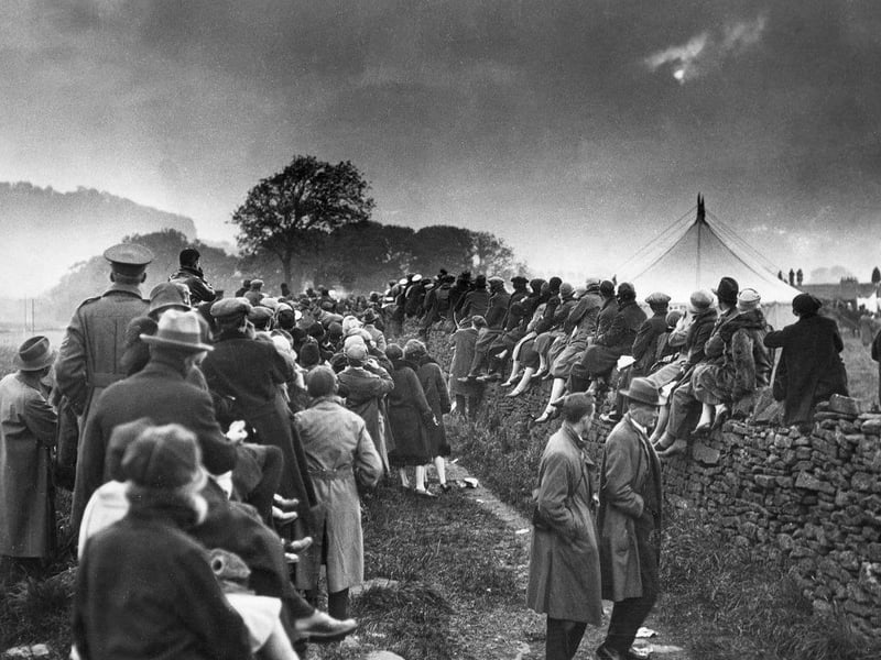Crowds gathered on a hill near Giggleswick, north Yorkshire, to view a total eclipse of the sun in June 1927. The previous such eclipse had been in 1724, and the next would occur in 1999.