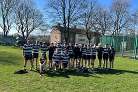 The under-14s team sporting their fresh new kit for the season