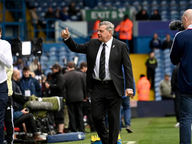 Leeds United v Newcastle United. Sam Allardyce pictured at Elland Road. Picture taken by Yorkshire Post Photographer Simon Hulme 13th May 2023