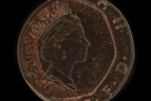 This 1990 20p has been struck on a copper-plated steel blank intended for one of the other countries the Royal Mint produces coins for; a spectacular error and the only one of its kind known, on discovery the coin was featured in the national press