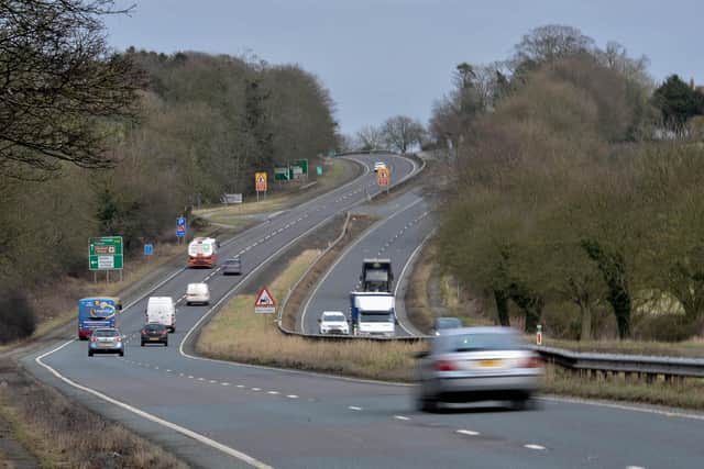 The A64 has been closed in both directions