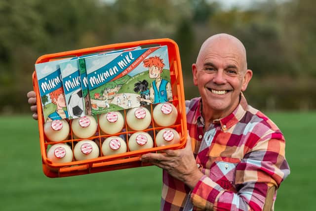 Author Chris Berry, and Yorkshire Post Farming Correspondent was inspired to write the Milkman Mike books after realising many children thought milk came from supermarkets rather than cows and farms.
