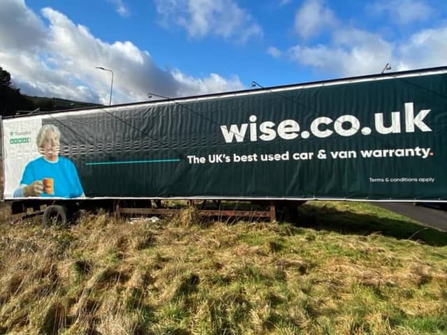 The advertising campaign took a twist when the billboards went up, missing a crucial element – half of the company name.