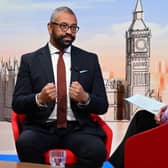 James Cleverly appearing on the BBC 1 current affairs programme, Sunday With Laura Kuenssberg.