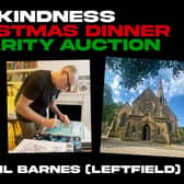 Neil Barnes of Leftfield has donated records to an auction in aid of Todmorden's Kindness Christmas dinner.