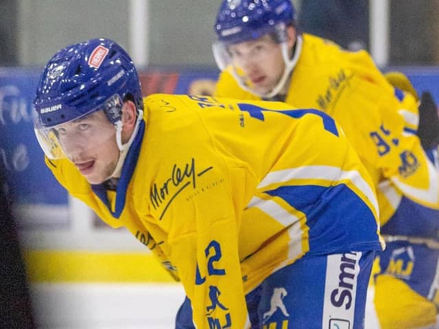 CATCH ME IF YOU CAN: Leeds Knights' captain Kieran Brown is the favourite to finish as NIHL National's top points-scorer again. Picture: Aaron Badkin/Leeds Knights