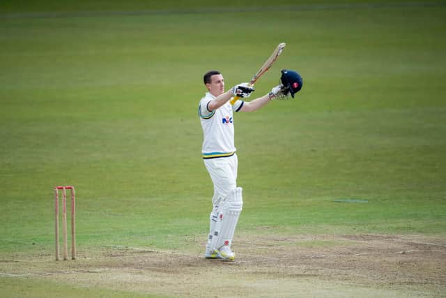 Harry Brook dedicated his hundred against Derbyshire - and all of the runs he has scored so far this season - to his beloved late grandmother. Picture by Allan McKenzie/SWpix.com