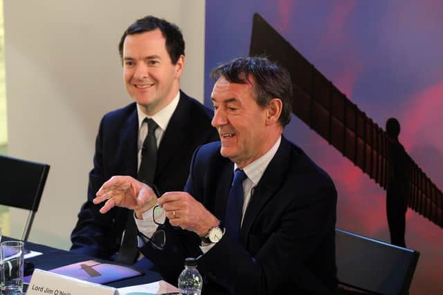 Lord Jim O’Neill pictured in 2017 launching the first report from the Northern Powerhouse Partnership. PIC: Tony Johnson.