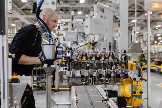 Work restarting at the Jaguar Land Rover Wolverhampton factory last year after a cyber attack. PIC: Jaguar Land Rover/PA Wire