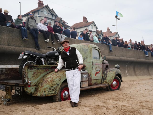 The unique event within the UK motoring calendar will see classic cars and bikes race the waves along Bridlington's South beach in pairs from a flagged start.