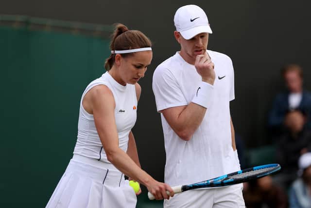 Kyle Edmund returned to Wimbledon last year and played mixed doubles with Olivia Nicholls. (Picture: Ryan Pierse/Getty Images)