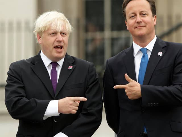 Former Prime Ministers Boris Johnson and David Cameron. Picture: Yui Mok/PA Wire