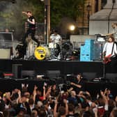 Ricky Wilson of the Kaiser Chiefs performs on stage at the F1 Live in London event at Trafalgar Square on July 12, 2017 in London, England.  (Photo by Ian Gavan/Getty Images for Formula 1)