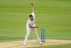 LONDON, ENGLAND - SEPTEMBER 30: Tim Bresnan of Warwickshire bowls during Day 3 of the Bob Willis Trophy Final match between Warwickshire and Lancashire at Lord's Cricket Ground on September 30, 2021 in London, England. (Photo by Alex Davidson/Getty Images)