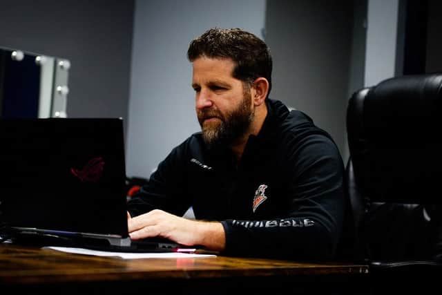 ON THE LOOKOUT: Sheffield Steelers' head coach Aaron Fox will spend the summer poring over many cvs and resumes of potential recruits for the 2024-25 Elite League season. Picture: Dean Woolley/Steelers Media.