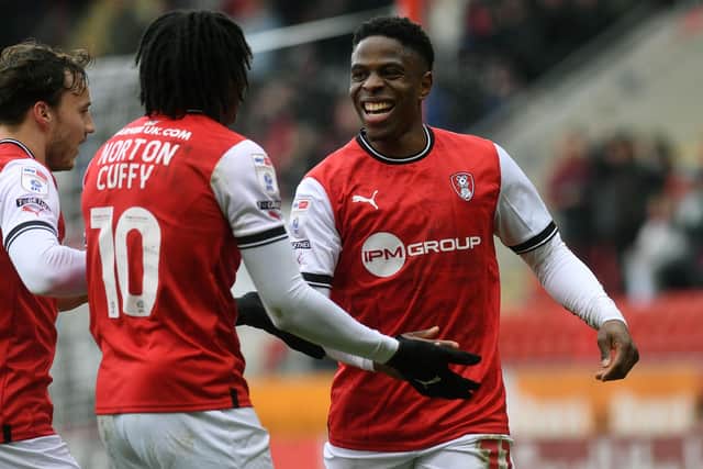DEBT: Chiedozie Ogbene says he wants to repay Rotherham United fans for their support