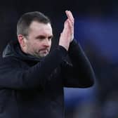 Nathan Jones is the early favourite to take the reins at Swansea City. Image: Alex Livesey/Getty Images