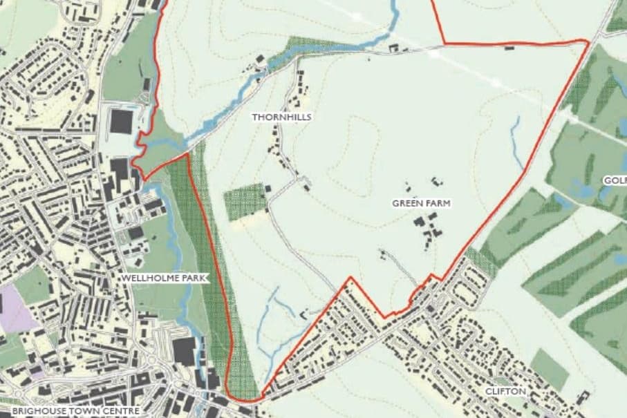 Lightcliffe Map Calderdale local plan: Plans to build major new housing development in ...