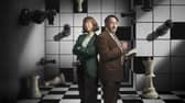 Anna Maxwell Martin as Lucy Betts-Taylor and David Mitchell as John ‘Ludwig’ Taylor. Photo: BBC/Big Talk/Colin Hutton.