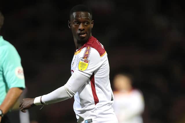 INJURY STRUGGLES: Abo Eisa has only made one Bradford City start in a season and a half at Valley Parade