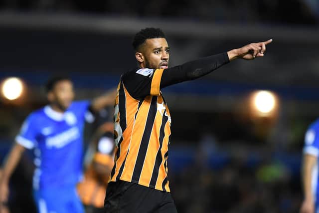 BIRMINGHAM, ENGLAND - DECEMBER 30: Cyrus Christie of Hull City during the Sky Bet Championship match between Birmingham City and Hull City at St Andrew's Trillion Trophy Stadium on December 30, 2022 in Birmingham, England. (Photo by Tony Marshall/Getty Images)