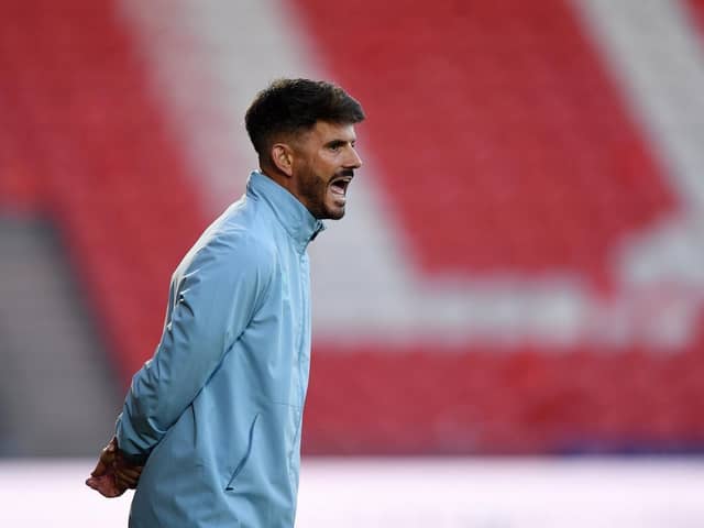 Huddersfield Town head coach Martin Drury, pictured in the recent EFL Trophy game at Doncaster Rovers. Photo: Jonathan Gawthorpe