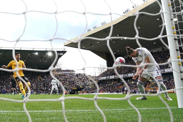 GOALS: Leeds United's Luke Ayling (right) scores his side's second goal