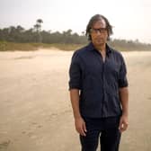 David Olusoga in Gambia. Picture:BBC/Hillgate Films and Voltage TV/Stephen Robinson