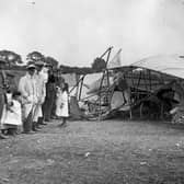 One of the competitors in the Daily Mail Round Britain Air Race crashed into a field in Harrogate in July 1911. There were no fatalities.