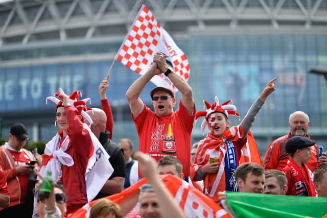 The League One play-off final will be held on May 29. Image: Justin Setterfield/Getty Images