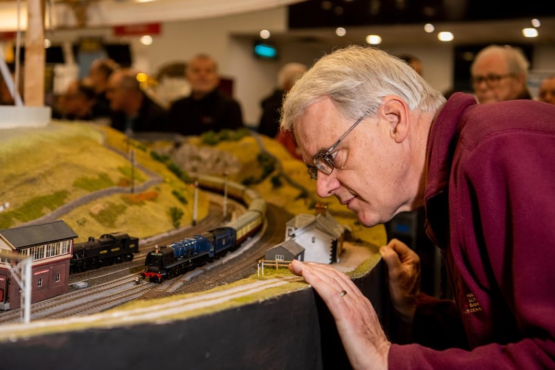 Graham Nicholas, of County Durham, with a 00/4mm gauge layout titled 'Hills of The North - The Sprint of The Shap'