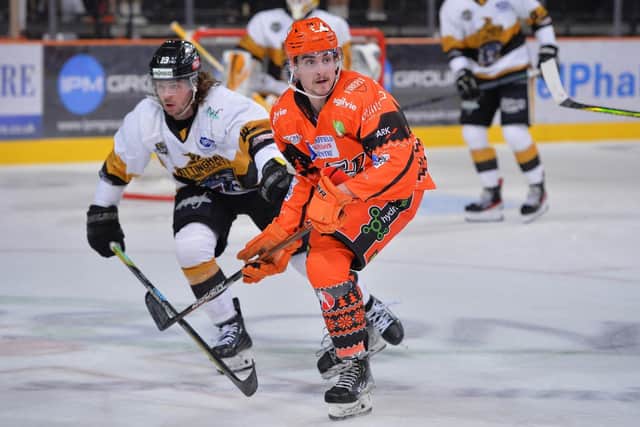 DESERVED: Brandon Whistle has 'fully-earned' his call-up to the Great Britain squad. Picture courtesy of Dean Woolley/Steelers Media/EIHL