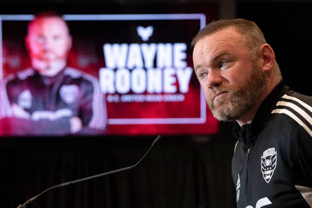 Wayne Rooney during his time as manager of DC United has emerged as a contender for the Huddersfield Town job (Picture: ROBERTO SCHMIDT/AFP via Getty Images)
