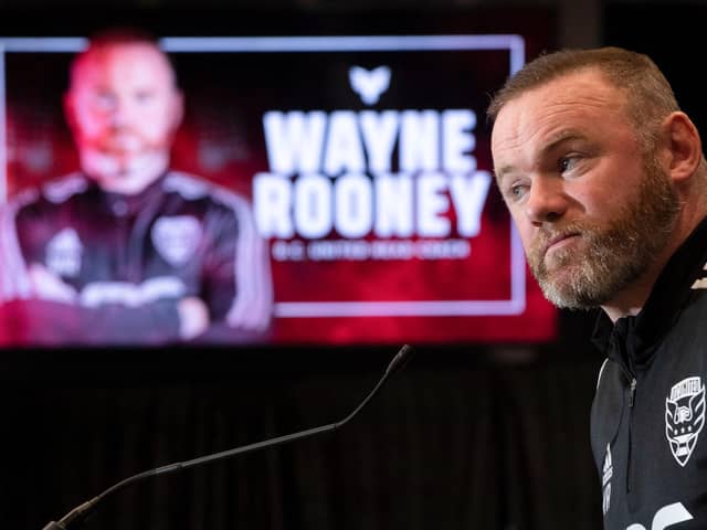 Wayne Rooney during his time as manager of DC United has emerged as a contender for the Huddersfield Town job (Picture: ROBERTO SCHMIDT/AFP via Getty Images)