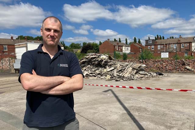 The fly-tipped waste has angered local business owners and residents