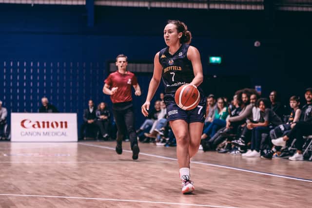 Making an impact: Georgia Gayle of Sheffield Hatters has been selected for the All-Star game but is also a key role in getting girls playing basketball (Picture: Adam Bates)