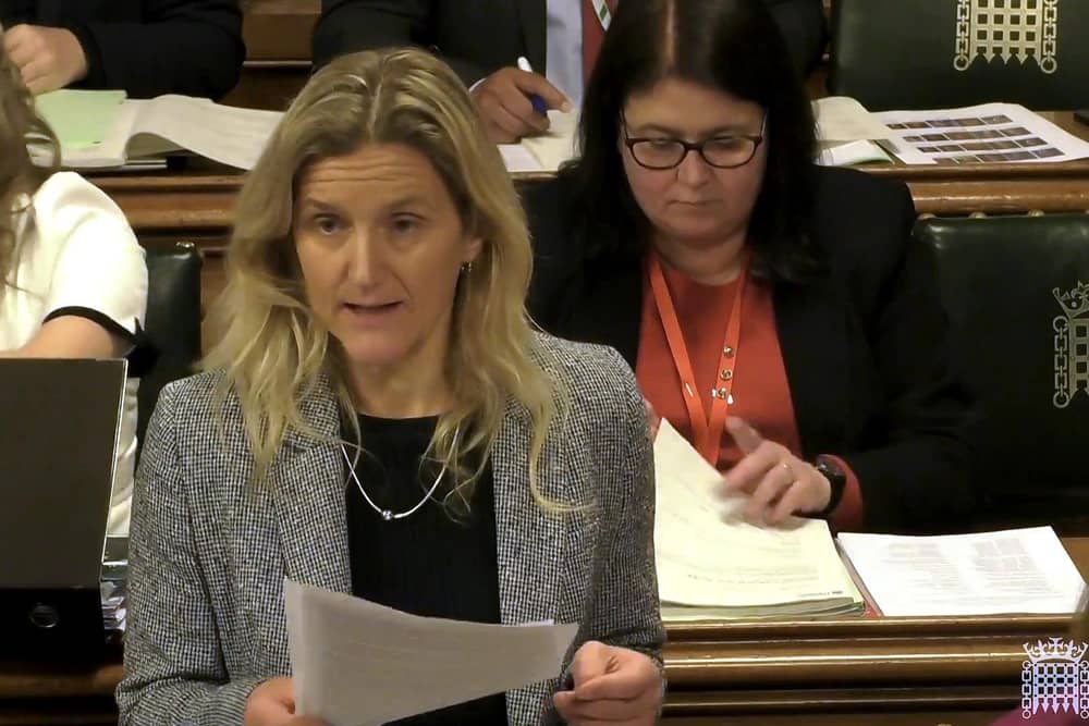 Screen grab of Kim Leadbeater MP making a statement to the Terminally Ill Adults (End of Life) Bill Committee at the House of Commons in London. Picture date: Tuesday February 11, 2025. PA Photo. See PA story POLITICS AssistedDying. Photo credit should read: House of Commons/UK Parliament/PA Wire
