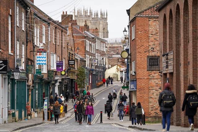 Visitors walk through the centre of York. (Pic credit: Ian Forsyth / Getty Images)