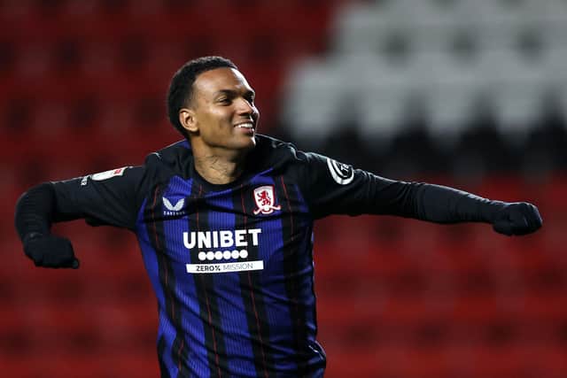 Middlesbrough's Morgan Whittaker celebrates following the Sky Bet Championship match at The Valley, London. Picture: Steven Paston/PA Wire.