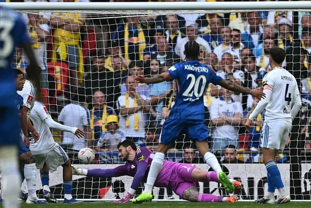 UNCONVINCING: But loaning out Lucas Perri will leave Leeds United needing an entirely new set of goalkeepers next season (Image: Ben STANSALL / AFP via Getty Images)