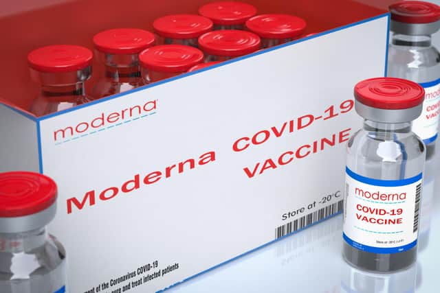 The UK government’s Covid vaccine taskforce has acquired 367 million doses from seven different suppliers overall, which includes stocks of the approved Moderna jab. (Pic: Shutterstock)