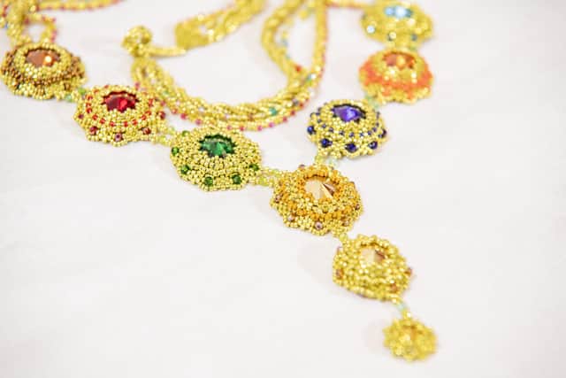 Bead designer Sylvia Fairhurst's intricate necklace