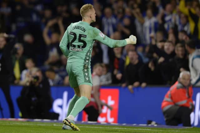 COMEBACK: Sheffield Wednesday goalkeeper Cameron Dawson bounced back from his first-leg error against Peterborough United