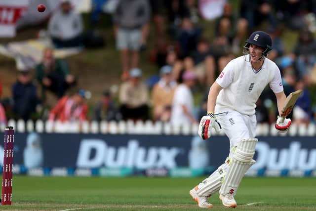 England's Harry Brook plays a shot during day one of the second cricket Test match between New Zealand and England (Picture: MARTY MELVILLE/AFP via Getty Images)