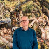 Artist Clive Head, of  Gristhorpe Near Filey,is one of the Northern artists taking part in the Big Exhibition of the north held at the Old Parcels Office Art Space in Scarborough. Picture By Yorkshire Post Photographer,  James Hardisty.