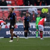 Huddersfield Town winger Sorba Thomas is sent off at Rotherham United. Picture: Jonathan Gawthorpe