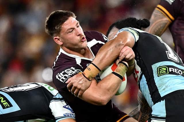Joshua Coric made his NRL debut for Brisbane in July. (Photo: Bradley Kanaris/Getty Images)