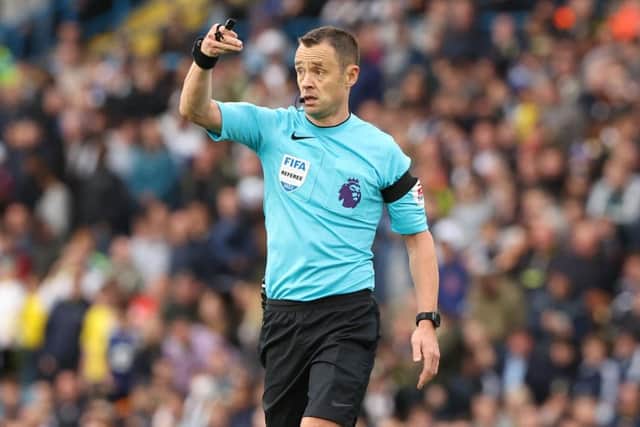 ERRATIC: Referee Stuart Attwell