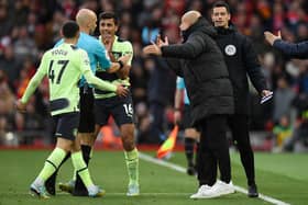 The reigning champions have had four calls go against them and one for them. One of the more memorable incidents was Phil Foden's disallowed goal against Liverpool after VAR spotted a foul by Erling Haaland on Fabinho.